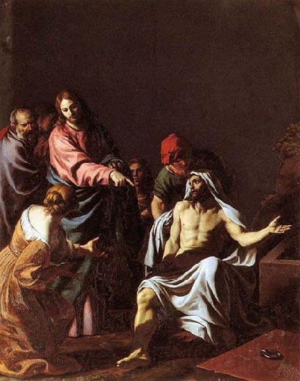 Alessandro Turchi Template:The Raising of Lazarus France oil painting art